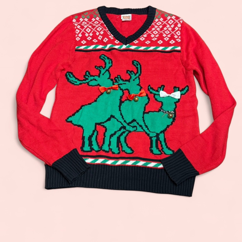 Spencer’s “Naughty Reindeer” Ugly Christmas Sweater